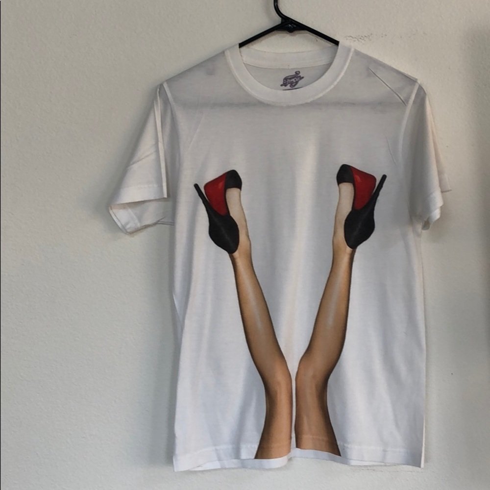 Fancy brand T-shirt,  Louboutin Art